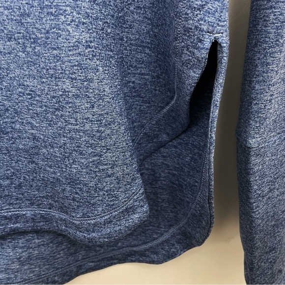 Athleta XS Uptempo Hoodie Sweatshirt Style 382882 Blue Thumbholes - Picture 3 of 9